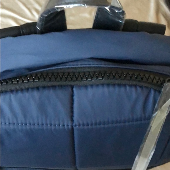 Blue Quilted Backpack - Picture 3 of 3